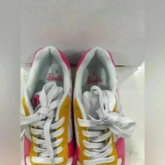 Barbie Tennis Shoes Authentic Barbie Logo Sneakers (Size 9) - Picture 3 of 8